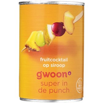 Gwoon fruitcocktail op siroop