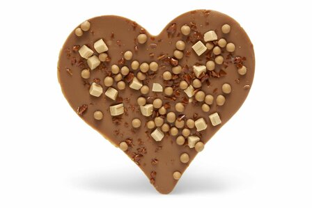 Chocoladehart crunchy caramel