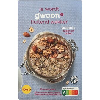 Gwoon granola noten en zaden 