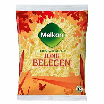 Melkan Geraspte Kaas Jong Belegen