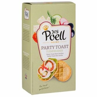 Jos Poell party toast tuinkruiden