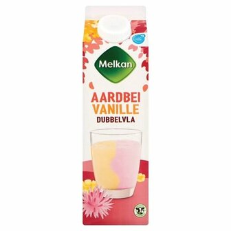 Melkan Dubbelvla Aardbei/Vanille