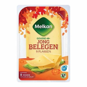 Melkan kaas plakken jong-belegen