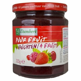 Damhert Puur Fruit Confituur Vier Vruchten