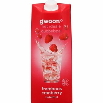 G'WOON tintelfruit framboos/cranberry