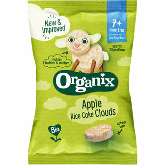 Organix Apple rice cake clouds
