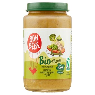 Bonb&eacute;b&eacute; 6+ Bio Broccoli,Zoete Aardappel,Rijst