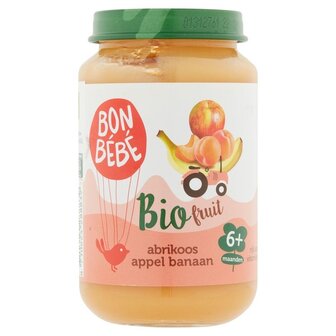 Bonb&eacute;b&eacute; 6+ Bio Abrikoos,Appel,Banaan