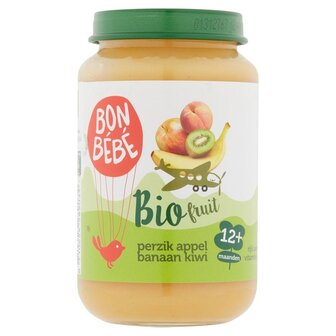 Bonb&eacute;b&eacute; 12+ Bio Perzik,Appel,Banaan,Kiwi