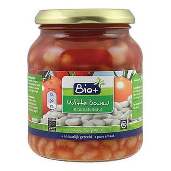 Bio+ Witte Bonen in Tomatensaus