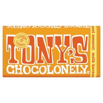Tony&#039;s Chocolonely Melk Karamel Zeezout 