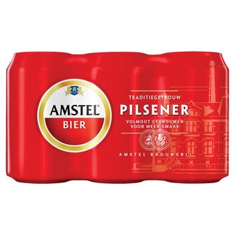 Amstel Pils Blik 6 stuks 