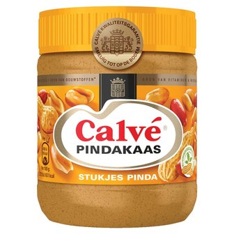 Calv&eacute; pindakaas stukjes pinda