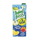 Dub­bel­Frisss Ap­pel & per­zik 1kcal 1,5L